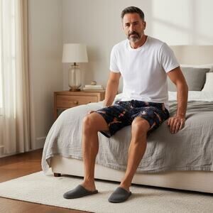 Bud Light Pajama Shorts Beer Logo Lounge Sleepwear Size L